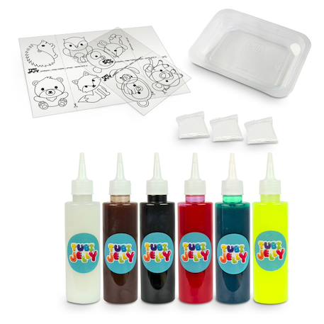 Tubi jelly animaux - kit de création de figurines en gelée - set avec 6 couleurs Multicolor 2 - vertbaudet enfant 