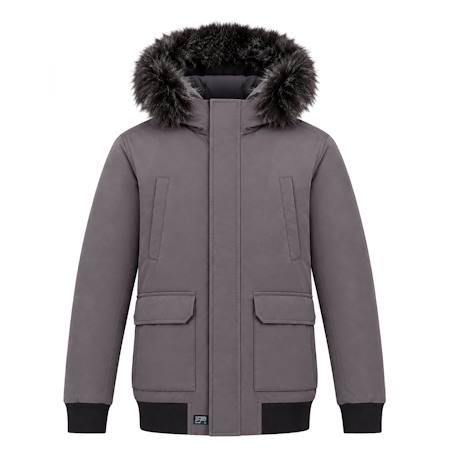 Blouson garçon Gris anthracite 1 - vertbaudet enfant 