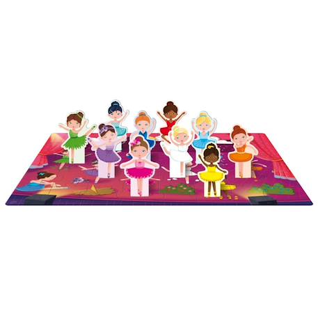 Livre et puzzle les danseuses Rose 2 - vertbaudet enfant 