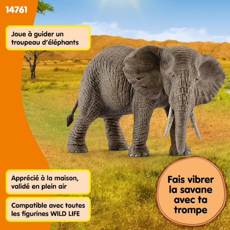 Figurine enfant éléphant d'afrique femelle Unit p. 4 - vertbaudet enfant 