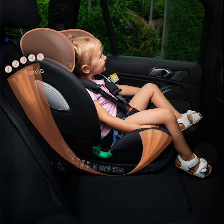 Siège-auto pivotant 360° braam i-size 40-150 cm avec isofix, groupe 0/1/2/3 Black carbon+Grey stone 12 - vertbaudet enfant 