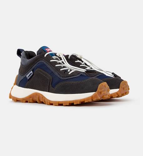 Sneaker-bootie cuir drift trail Bleu gris 009+Brun beige 007+Gris foncert 008 2 - vertbaudet enfant 