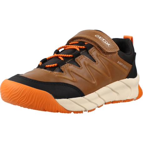 Baskets enfant garçon flexyper Marron c0013+Vert c3009 4 - vertbaudet enfant 
