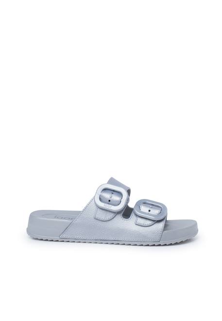 Sandales caoutchouc eva habana métallisées Argent+Vert 1 - vertbaudet enfant 