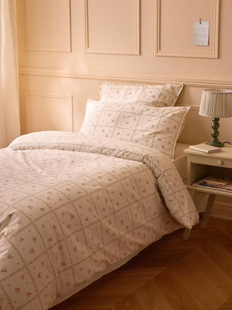Housse de couette percale de coton 'léopoldine' Imprime multico 1 - vertbaudet enfant 