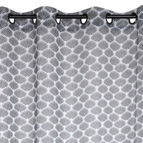 Voilage aux impressions art déco Gris anthracite+Naturel 2 - vertbaudet enfant 