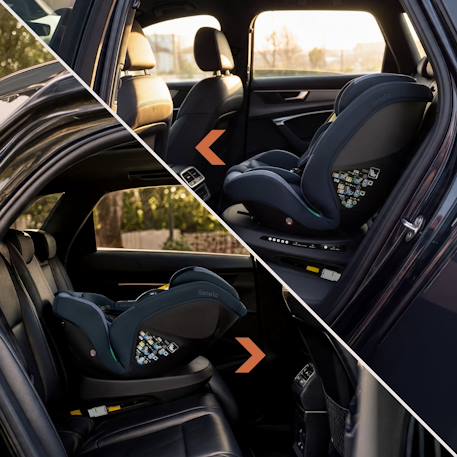 Siège-auto pivotant 360° bastiaan plus i-size 40-150 cm avec isofix Beige chocolate+Black carbon+Navy blue+Pink mauve 16 - vertbaudet enfant 