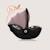 Siège-auto bébé moxie i-size 40-87 cm léger avec tissu en bambou, groupe 0+ Beige sand+Black carbon+Pink mauve 18 - vertbaudet enfant 