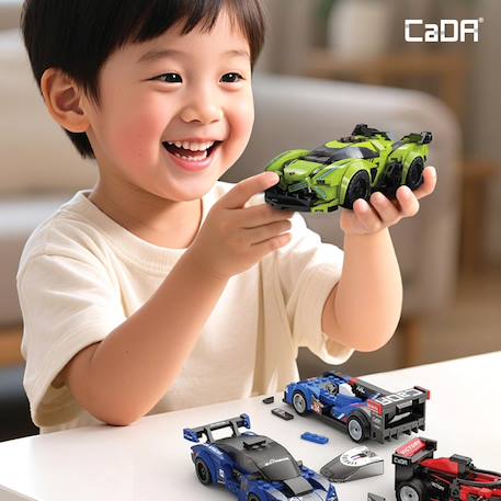 Voiture de course supersonic star 164 pièces Bleu 4 - vertbaudet enfant 