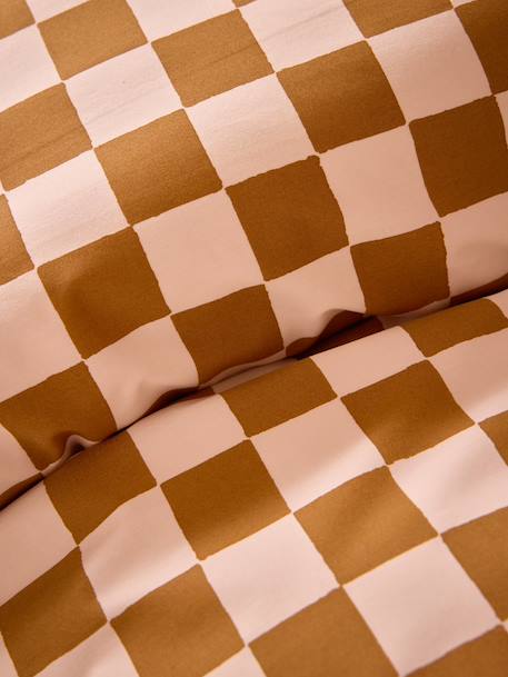 Housse de couette percale de coton 'marius' Bleu+Caramel+Vert 5 - vertbaudet enfant 