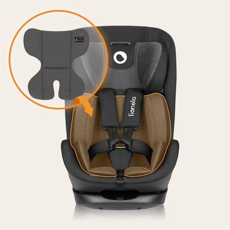 Siège-auto harper i-size 76-150 cm avec isofix, top tether, 5 positions d’inclinaison et protection latérale sip Black carbon grey 3 - vertbaudet enfant 
