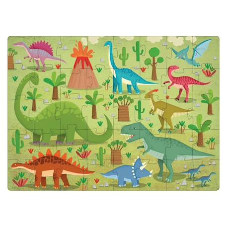 Livre et puzzle les dinosaures Vert 3 - vertbaudet enfant 