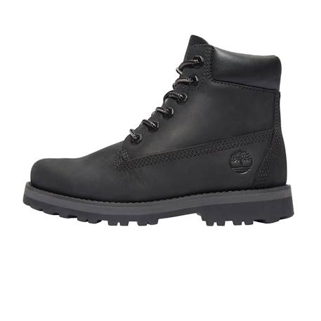 Boots garçon en cuir Noir foncé 1 - vertbaudet enfant 