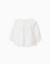 Blouse en coton à manches longues avec volants et fleurs Blanc 2 - vertbaudet enfant 