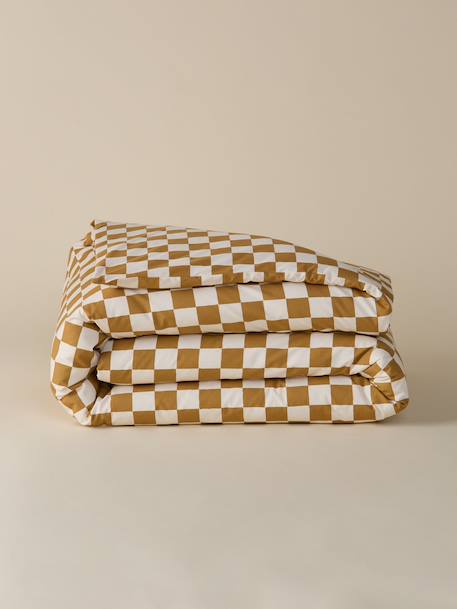 Housse de couette percale de coton 'marius' Bleu+Caramel+Vert 8 - vertbaudet enfant 