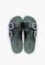 Sandales caoutchouc habana double boucle imprimé animal Noir+Vert 11 - vertbaudet enfant 