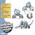 Figurine crabe de glace Blanc 4 - vertbaudet enfant 