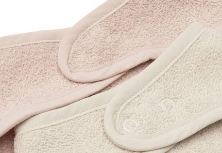 Lot de 2 bavoirs bandana bébé en coton Beige sable et taupe+Silk rose & sable+Soft matcha & sable 8 - vertbaudet enfant 