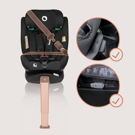 Siège-auto pivotant 360° braam i-size 40-150 cm avec isofix, groupe 0/1/2/3 Black carbon+Grey stone 5 - vertbaudet enfant 