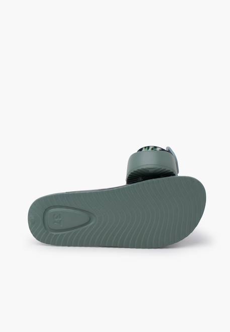 Sandales caoutchouc habana double boucle imprimé animal Noir+Vert 9 - vertbaudet enfant 