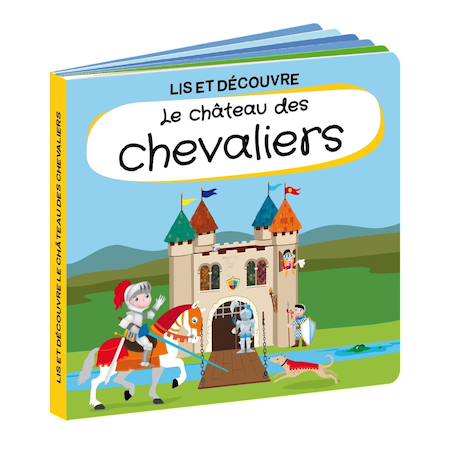 Livre et puzzle les chevaliers Bleu 3 - vertbaudet enfant 