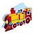 Livre et puzzle les trains Bleu 4 - vertbaudet enfant 