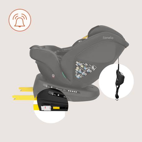 Siège-auto pivotant 360° bastiaan plus i-size 40-150 cm avec isofix Beige chocolate+Black carbon+Navy blue+Pink mauve 9 - vertbaudet enfant 