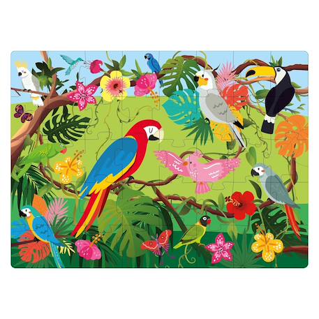 Livre et puzzle les oiseaux Bleu 6 - vertbaudet enfant 