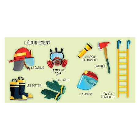 Livre et puzzle les pompiers Rouge 6 - vertbaudet enfant 