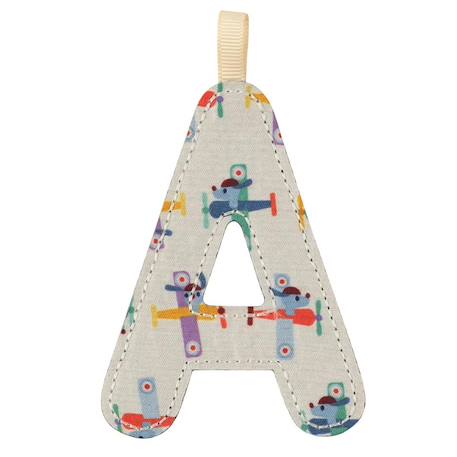Lettre a phosphorescente en tissu Bleu 2 - vertbaudet enfant 