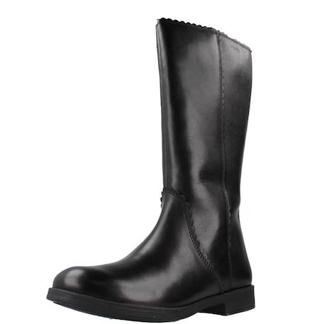 Bottes enfant fille en cuir agata Noir 4 - vertbaudet enfant 
