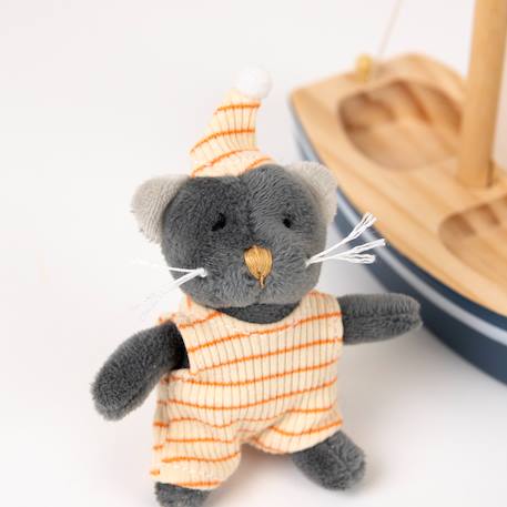 Malo le chat en peluche sur son bateau Bleu 6 - vertbaudet enfant 
