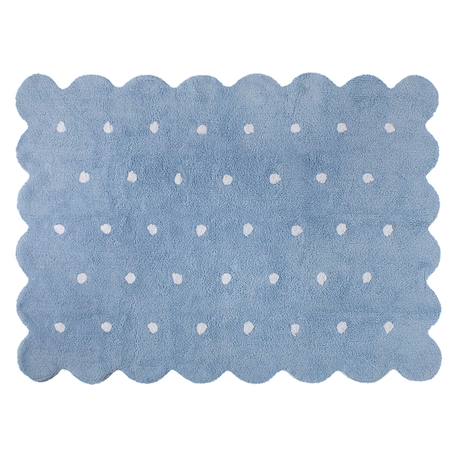 Tapis lavable en forme de biscuit Blanc+Bleu+Gris clair 4 - vertbaudet enfant 