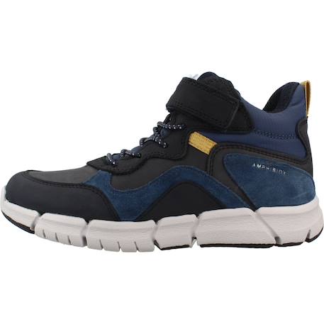 Bottes enfant garçon en cuir flexyper Bleu c0700+Marron c6457 2 - vertbaudet enfant 