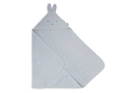 Cape de bain bébé éponge à capuche miffy Cloudy blue+Silk rose 2 - vertbaudet enfant 