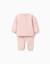Ensemble en coton peigné avec cœur 3d Rose 2 - vertbaudet enfant 