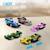 Coffret 8 mini voitures de course à construire Bleu 4 - vertbaudet enfant 