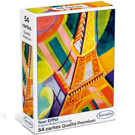 Jeu de 54 cartes illustration tour eiffel Blanc 3 - vertbaudet enfant 