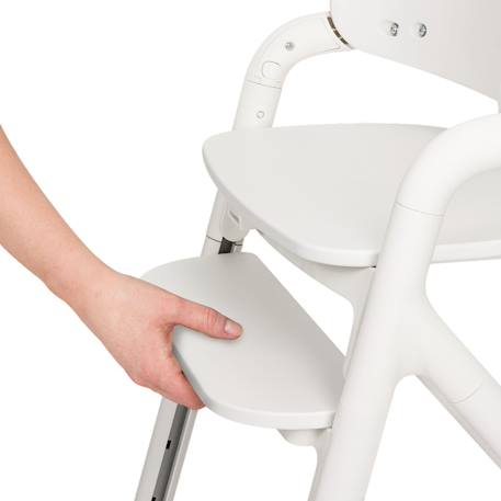 Chaise haute évolutive 3en1 celia close&cosy jusqu’à 110 kg avec réglage à une main et coussin inclus White beige 5 - vertbaudet enfant 