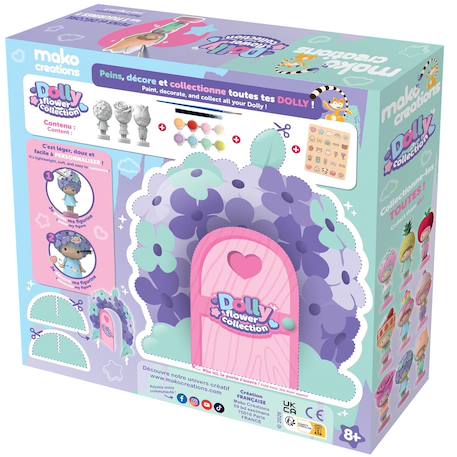 Figurines dolly à peindre et décorer Orange+Rose+Violet 13 - vertbaudet enfant 
