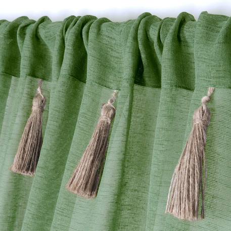 Voilage bohème à pompons en jute Beige+Naturel+Vert clair 9 - vertbaudet enfant 