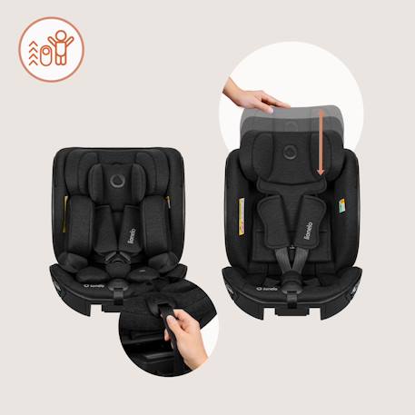 Siège-auto moxie next 40-105 cm pivotant, compatible avec la base isofix moxie Beige sand+Black carbon 10 - vertbaudet enfant 