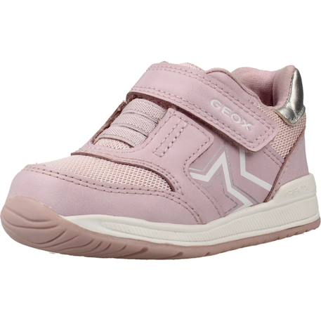 Baskets bébé fille en cuir Bleu cb48n+Rose c0514 10 - vertbaudet enfant 