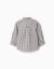 Chemise en coton à manches longues et motif à carreaux Bleu foncé 2 - vertbaudet enfant 