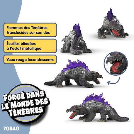 Figurine lézard des ténèbres Noir 5 - vertbaudet enfant 