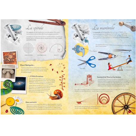Livre maquette les machines de léonard de vinci Vert 3 - vertbaudet enfant 