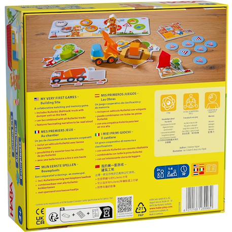 Mes premiers jeux coopératifs au chantier Jaune 5 - vertbaudet enfant 