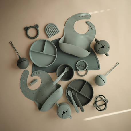 Set de table bébé en silicone antidérapant Cambridge blue 3 - vertbaudet enfant 