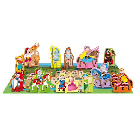 Livre et puzzle les chevaliers Bleu 5 - vertbaudet enfant 