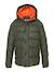 Blouson matelassé à capuche Kaki+Noir 4 - vertbaudet enfant 